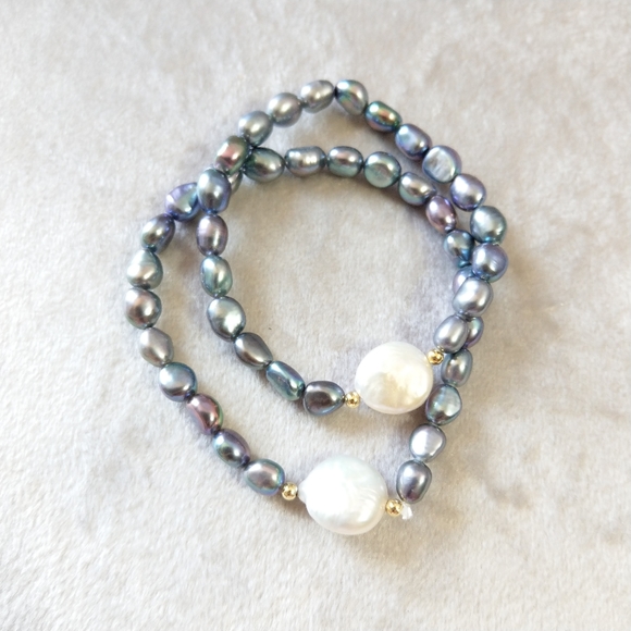 💎NEW💎 FRESHWATER BAROQUE PEARL BRACELET - Picture 2 of 7